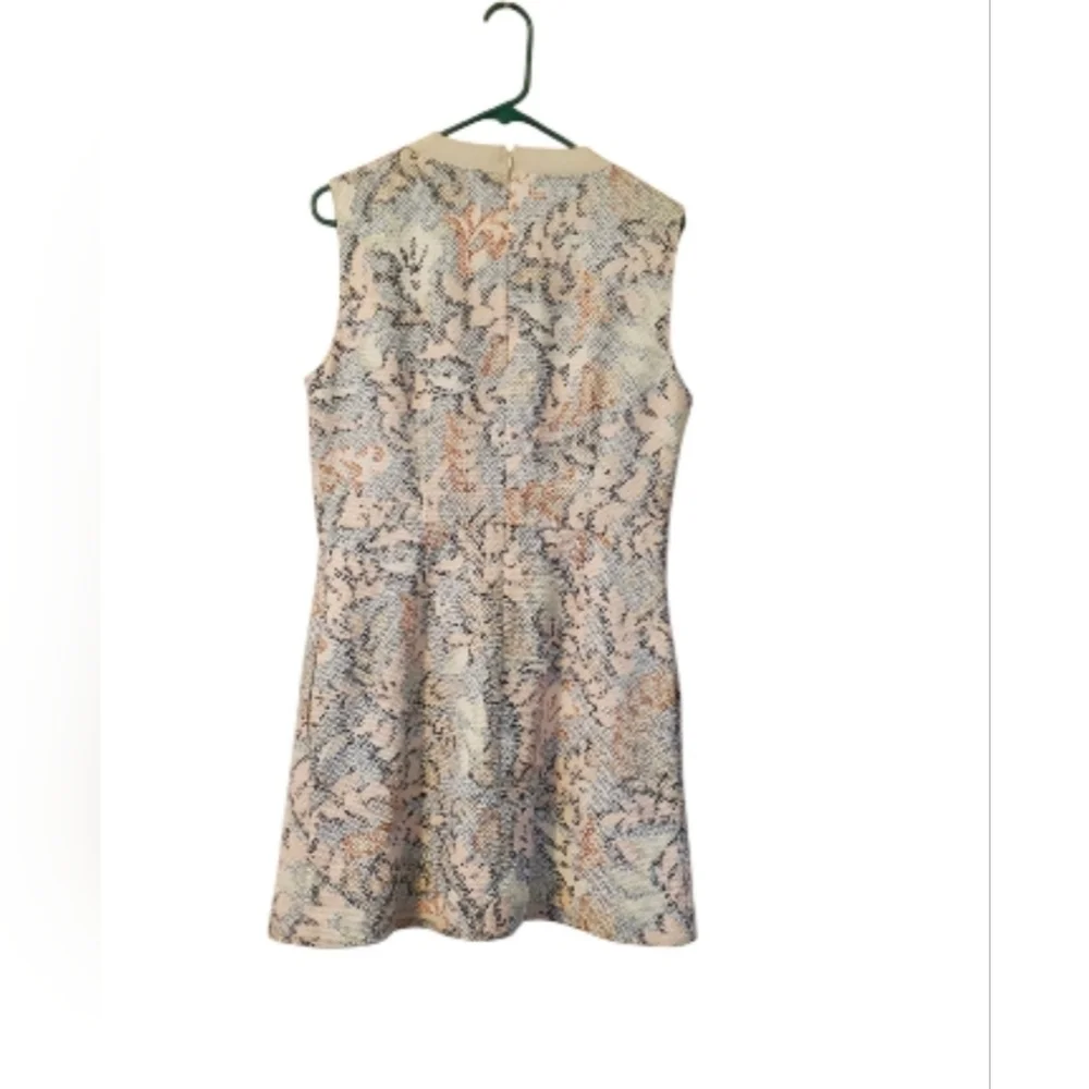 Tory Burch Dahlia Ivory Stretch Jacquard Dress, NWT, Size 12